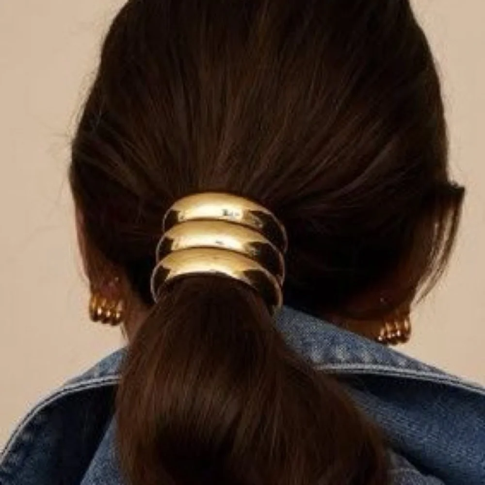 Triple Gold Band Hair Tie (1706)